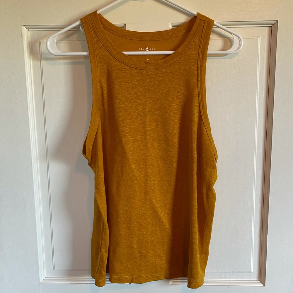 M Lou&Grey SoftServe Linen Tank Top